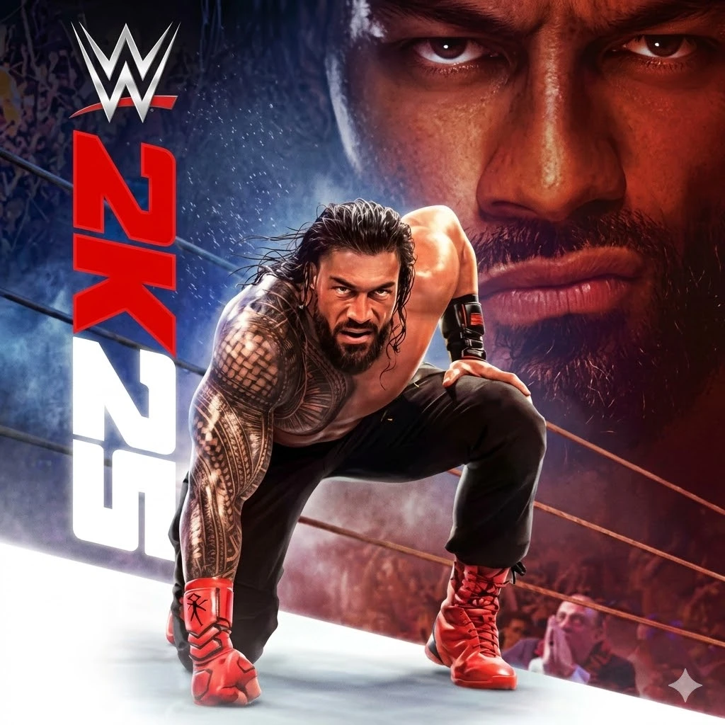 — обложка игры WWE 2K25 (рестлинг)